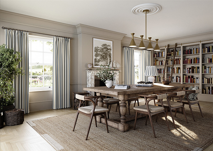 The British Stripe Co. George, Polzeath No.1 - Made to Measure Curtains - Image 7